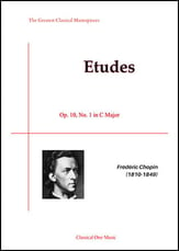 Etude Op. 10, No. 1 in C Major piano sheet music cover